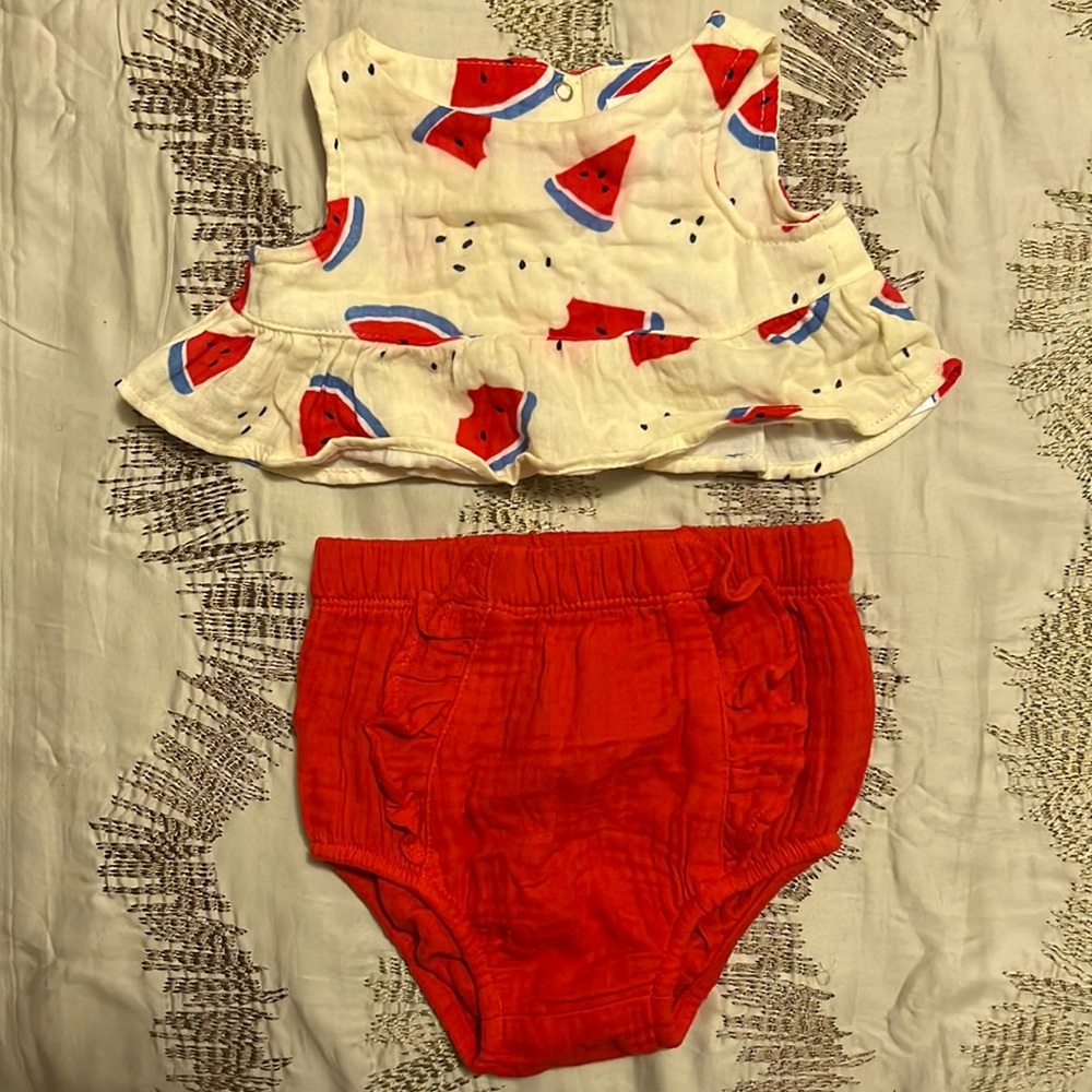 Watermelon baby 2 piece set. Gentle usage.